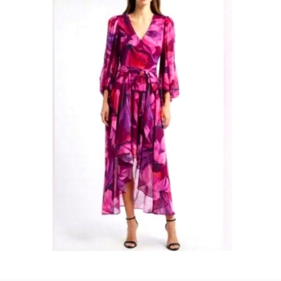 Eliza J. 💕NEW Gorgeous High Low Chiffon Dress💕Size 12 - Picture 1 of 9